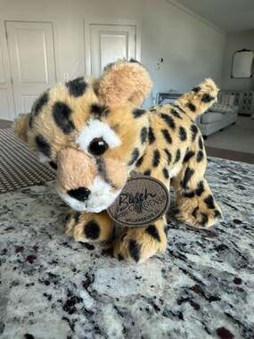 Busch Gardens Williamsburg Cheetah Plush Stuffed Animal w/ Tag Leopard Cub Toy